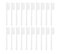 UTHCLO 100Pcs White Short Handle Finger Toothbrush for Prisons, Compact Manual Denture Brush with Soft Bristles, Portable Oral Cleaning Tool for Adults and Correctional Use