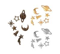 UTHCLO 105pcs DIY Epoxy Resin Jewelry Accessories Moon Star Alloy Charms Fillers for Crafting Phone Cases Picture Frames and More