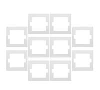 UTHCLO 10pcs 86 Type Flame Retardant Socket Seal Gaskets for Electrical Rocker Wall Plate, Fireproof Outlet Switch Surround Pads for Home and Office Use