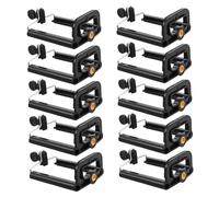 UTHCLO 10pcs Adjustable U Shaped Phone Clamp Phone Holder for Travel Sports Social Gatherings Versatile Rotating Grip for Various Mobile Devices