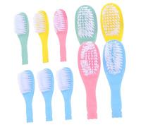 UTHCLO 10pcs Baby Hair Brush and Infant Massage Comb for Newborns, Soft Bristles Comfortable Baby Scalp Care, Convenient Infant Grooming Set with Small Brushes for Sensitive Skin, Multi-color Pack