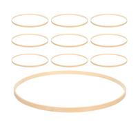 UTHCLO 10pcs Bamboo Crafting Hoops for DIY Dreamcatcher Wreath Macrame Rings Lightweight Circles for Boho Floral Wreaths Wedding Decor and Wall Hanging Crafts