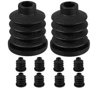 UTHCLO 10pcs Bed Caster Sleeves Caster Insert Sockets Plastic round Sleeves Anti-slip Design Prevents Falling for Changing Tables