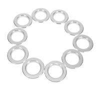 UTHCLO 10pcs Birds Breeding Box Protectors Stainless Steel Metal Guards Silver Anti-bite Easy to Clean Beautiful Style Protective Bird House Ring for Pigeons