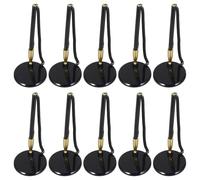 UTHCLO 10pcs Black Secure Pen with Chain and Base Mount, Reception Counter Signature Pen for Office, Bank, Hotel Lobby Fixed Desktop Writing Tool