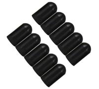 UTHCLO 10pcs Black Silicone Drumstick Protectors Covers Drum Stick Silent Practice Tips for Electric Drum Kits and Percussion Instruments