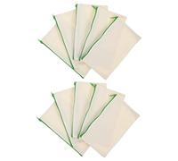 UTHCLO 10pcs Blank Canvas Pen Pouch and Cosmetic Bag Set Zipper, Multi-Function DIY Pencil Case for Travel and Daily Storage, 21x12cm Handheld Organizer Random Color