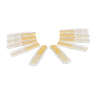 UTHCLO 10pcs Clarinet Reeds Strength Clarinet Replacement Reeds Flexible for Beginners and Professionals with Abs Protective Clip