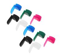 UTHCLO 10pcs Clarinet Thumb Rest Pads Silicone Finger Tip Protectors Soft Cushion for Woodwind Instruments with Long Handle, Multi-color Set for Music-making Accessories and Thumb Protection