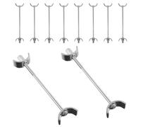 UTHCLO 10pcs Countertop Joiner Benchtop Joint Connector Clamp 150mm Galvanized Steel Half-Moon Shape Weight-Bearing Capacity for Kitchen Countertops