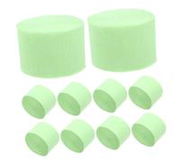 UTHCLO 10pcs Crinkled Crepe Paper Streamers for Birthday Party Decorations Elegant Wall Hanging for Weddings and Festivals Easy to Install Fruit Green Color Stylish Backdrop Accent