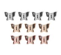 UTHCLO 10pcs Decorative Rings Watch Band Charms Watch Strap Accessories for 38mm Band Zinc Alloy Material Chic Elegant Patterns Assorted Color Stylish Accessory