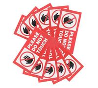 UTHCLO 10pcs Do Not Touch Vinyl Warning Sign Stickers Adhesive Safety Labels for Doors Windows Industrial Commercial Residential Use