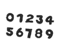 UTHCLO 10Pcs Embroidered Number Patches DIY Clothes Repair Decorative Appliques for Bags Hats Shoes Wear-Resistant Cartoon Sewing Accessories