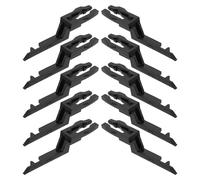 UTHCLO 10Pcs Emergency Break Glass Key Switch Set with Reset Function for Fire Rescue Doors, Black Panic Button with Door Key for Bathroom and Interior Use