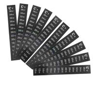 UTHCLO 10pcs Fish Tank Temperature Gauge Sticker Pet Material Adhesive 10-36℃ 50-97°f Thermometer Strip with Liquid Color Change Consistent Temperature Control for Indoor Environment