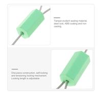 UTHCLO 10pcs Green Plastic Self-Locking Cable Seals Tamper Proof Wire Tags Tight Safety Security Seals for Industrial Packaging and Shipping Applications