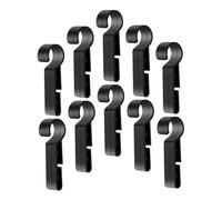 UTHCLO 10pcs Hard Hat Headlamp Clips Plastic Helmet Light Hooks Secure Fit Non-slip Accessories for Construction Camping Hiking