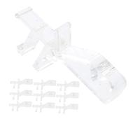 UTHCLO 10pcs Hidden Valance Clips for Ceiling Track Blinds, Plastic Replacement Blind Clamps for Vertical Curtain Accessories, Fits Back Groove Window Frames