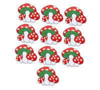 UTHCLO 10Pcs Hot Melt Sewing Patches Embroidered Mushroom Appliques DIY Clothing Accessories for Jackets Bags Shoes and Soft Craft Repair