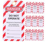UTHCLO 10pcs Industrial Warning Tags Do Not Operate Safety Hanging Labels for Factory Equipment High Visibility Plant Sign for Hazardous Area Compliance