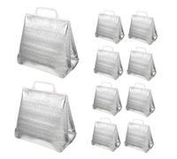UTHCLO 10Pcs Insulated Thermal Bags Large Capacity Multifunctional Food Carrying Bags for Cake Grocery Picnic with Reinforced Pearl Cotton and Aluminum Foil Wear-Resistant Food Storage