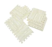 UTHCLO 10pcs Interlocking EVA Foam Floor Mats Wood Grain Play Mat Tiles Soft Cushioned Flooring for Crawling Living Bedroom