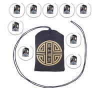 UTHCLO 10Pcs Japanese Omamori Lucky Charms Set - Traditional Blessing Amulets for Career, Wealth, and Safety - Hanging Sachets for Car, Workplace, and Study Protection