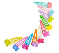 UTHCLO 10pcs Kawaii Candy Color Flower Hair Clips for Girls No Crease Snap Hair Accessories Cute Floral Design for Toddlers and Boys and Girls for Styling and Everyday Use