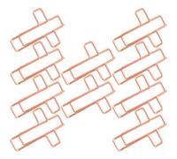 UTHCLO 10pcs Metal Document Clips Small Paper Clips Cross Shape Creative Design Rose Gold Colour Longer Service Life Convenient for Sorting for Office and Study Use