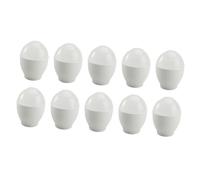 UTHCLO 10pcs Microwave Egg Steamer Cups Food Grade PP Poached Egg Cookers for Home Kitchen Multi Functional Mold for Cake Dessert Jelly White
