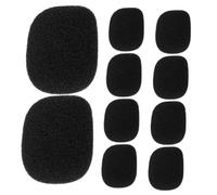 UTHCLO 10pcs Mini Mic Covers Sponge Windscreens for Lapel Headset Microphones Lightweight Replacement Caps for Wireless Mics Noise Reducing Soft Microphone Covers Bulk
