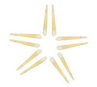 UTHCLO 10pcs Natural Beeswax Aromatherapy Ear Cleaners Light Yellow Horn Ear Dirt Removers for Blocked and Tinnitus Relief Portable Lightweight for Relaxation and Sleep Improvement