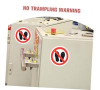 UTHCLO 10pcs No Step Sign Safety Label Decal Warning Sticker for Industrial Workplace Clear Adhesive Caution Sign Easy to Apply and Remove Anti-accident Safety Warning Decal