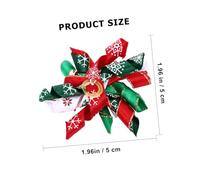 UTHCLO 10pcs Pet Headdress Set Christmas Dog Bows Dog Bow Tie Puppy Kit Cat Colorful Polyester