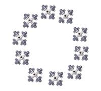 UTHCLO 10pcs Plant Self-Watering Garden Hose Nozzle Irrigation Flow Four-Way Atomizing Nozzle for Garden Hose Use Plastic Cross Shaped Four-Way Design Water Control Sprayer