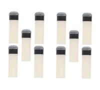 UTHCLO 10pcs Pool Cue Tips Replacement with Plastic Ferrules Slip Billiard Stick Accessories for Snooker and Game Room Enhanced Grip and Smooth Shot Transition