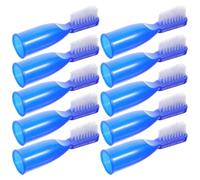 UTHCLO 10pcs Prison Toothbrush Mini Toothbrushes Plastic Finger Design with Soft Bristles for Improving Oral Health and Prevent Sharpening in Prison Essentials for Inmates