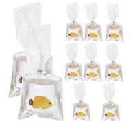 UTHCLO 10Pcs Resin Fish Water Bag Charms DIY Jewelry Making Pendants Small Fish Shape Craft Findings for Necklace Bracelet Accessories