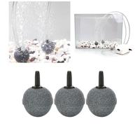 UTHCLO 10pcs round Mineral Air Stones Bubble Diffuser for Aquarium Fish Tank Pump Hydroponics High Temperature Sintered Even Tiny Bubbles Safe Mineral Material