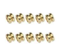 UTHCLO 10pcs Rust-proof Pure Metal Guitar String Beads for Folk and Classical Acoustic Guitar Refitting Professional Wooden String Accessories for Music Instrument Maintenance