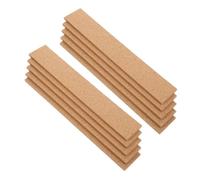 UTHCLO 10pcs Self-Adhesive Frameless Corkboard Strips for Walls Natural Cork Bulletin Bars for Office Home School Easy Mount Memo and Photo Display