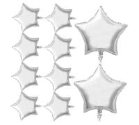 UTHCLO 10pcs Silver Five-point Star Foil Balloons Reusable Birthday Party Decorations for Valentine S Day Wedding Anniversary Engagement