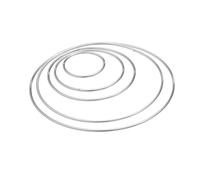UTHCLO 10Pcs Silver Metal Dreamcatcher Rings Welded Design for DIY Handmade Crafts Wall Hangings Mandalas Macrame to Accessories