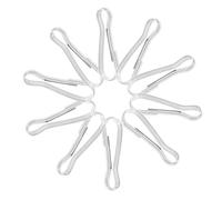 UTHCLO 10pcs Stainless Steel Spring Hooks Small Metal Clips 30mm for Pet Hammock Attachment Bird Toy Hanging Accessories Suitable for Parrots and Small Animals