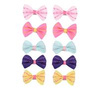 UTHCLO 10Pcs Summer Pet Bowknot Hairpins Dog Hair Clips Puppy Hair Accessories for Party Holiday Fashionable Pet Grooming Decorations