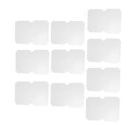 UTHCLO 10Pcs Transparent Self-Adhesive Book Covers Plastic Protective Film for School Textbooks Exercise Books Anti-Slip Wrap