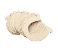 UTHCLO 10pcs Unfinished Horseshoe Shaped Wood Slices for Hand Painted DIY Crafts Smooth Edges Lightweight Wooden Cutouts for Home Decoration and Art Projects