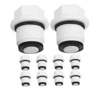 UTHCLO 10Pcs White Hexagonal Hot Water Bottle Caps with Double Seals Thermal Hot Water Bag Stopper Replacement Plug for Hand Warmer Bags and