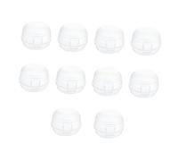 UTHCLO 10pcs White Stove Knob Safety Covers for Kitchen Gas Cooker, Heat-Resistant Pp Material, Prevents Accidents, Child-Safe Knob Guards for Families Children